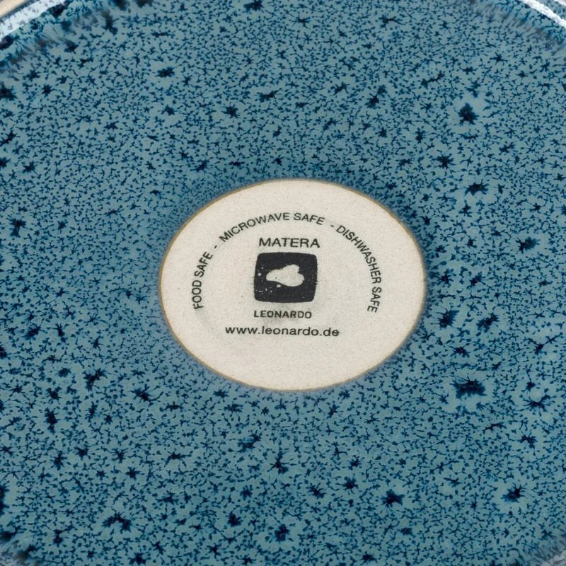 Keramikteller MATERA 27 cm blau 6er-Set