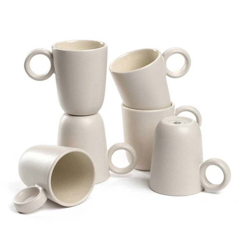 Keramiktasse ROMA 400 ml creme 6er-Set