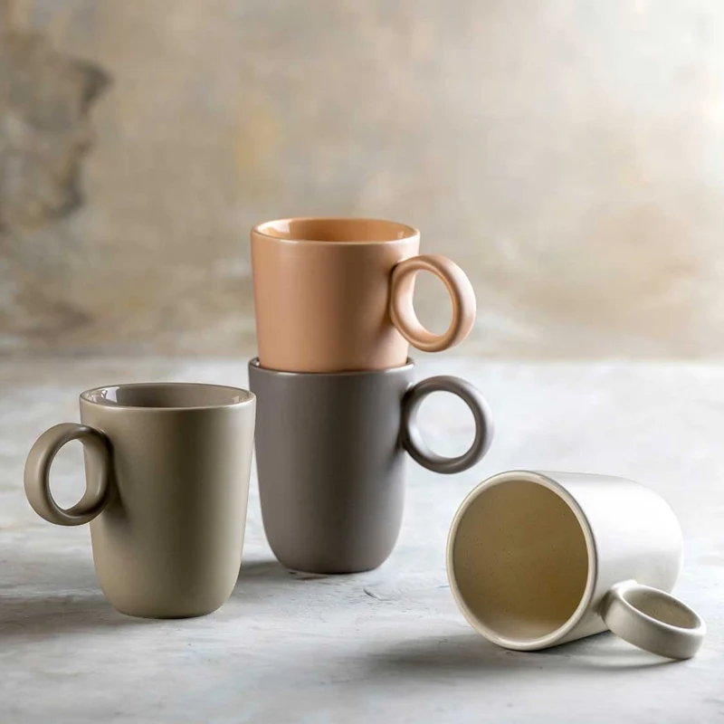 Keramiktasse ROMA 400 ml creme 6er-Set