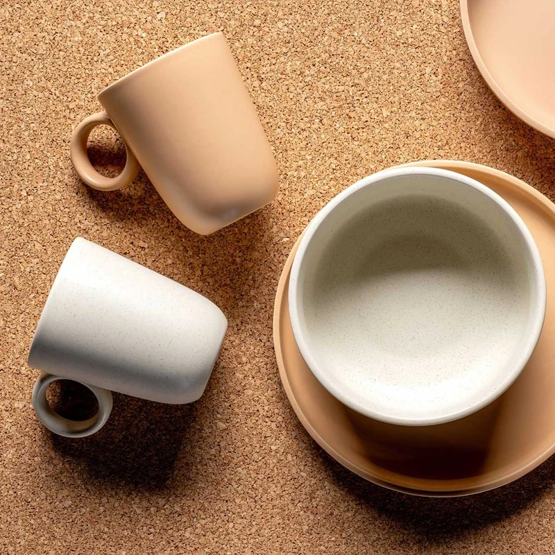 Keramiktasse ROMA 400 ml apricot 6er-Set