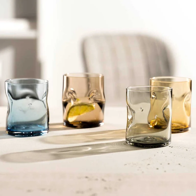 Trinkglas VESUVIO 300 ml braun 4er-Set