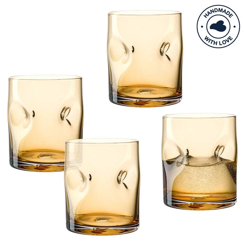 Trinkglas VESUVIO 300 ml amber 4er-Set