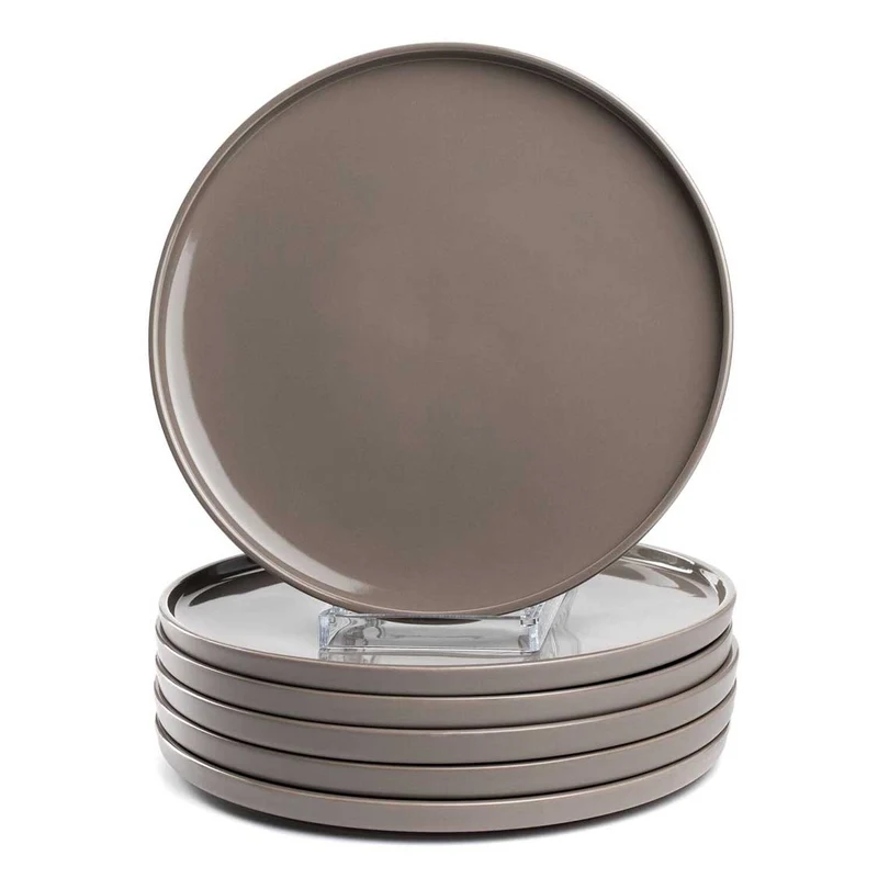 Keramikteller ROMA 27 cm taupe 6er-Set