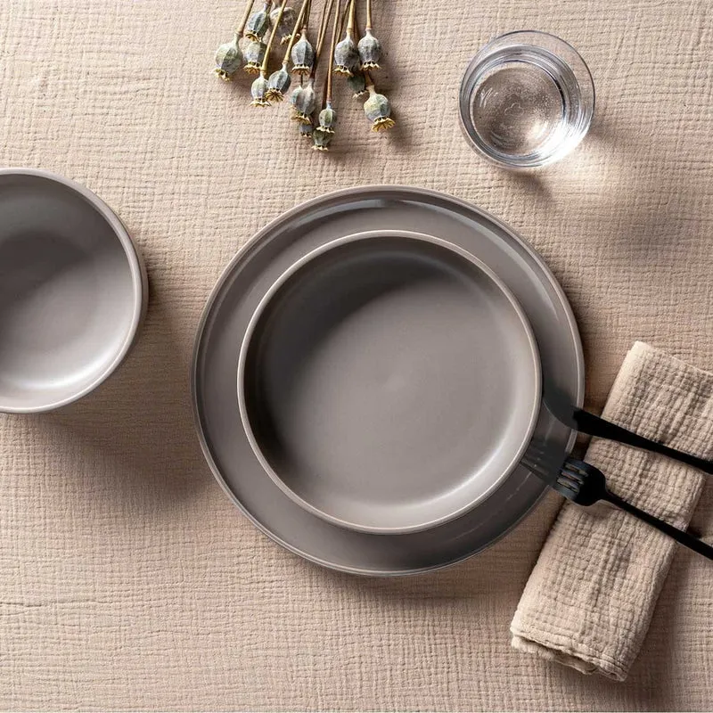 Keramikteller ROMA 27 cm taupe 6er-Set