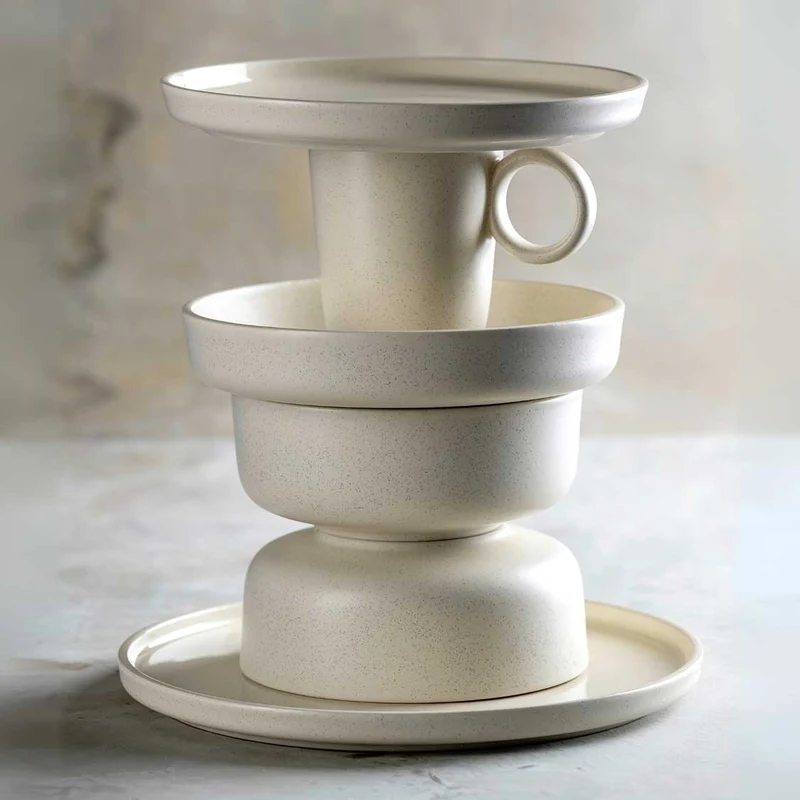 Keramikteller ROMA 27 cm creme 6er-Set