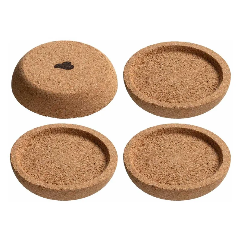 Korkuntersetzer GOCCE 6 cm 4er-Set
