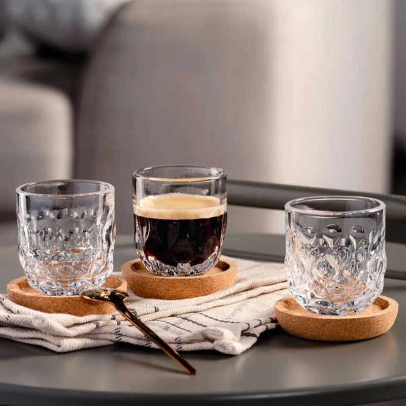 Korkuntersetzer GOCCE 6 cm 4er-Set