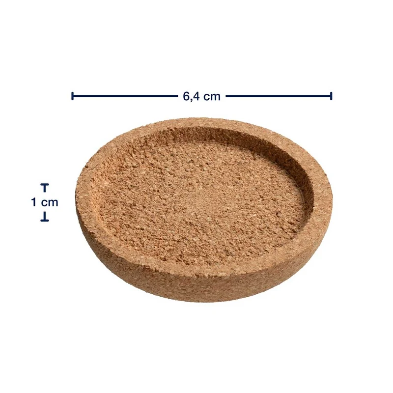 Korkuntersetzer GOCCE 6 cm 4er-Set