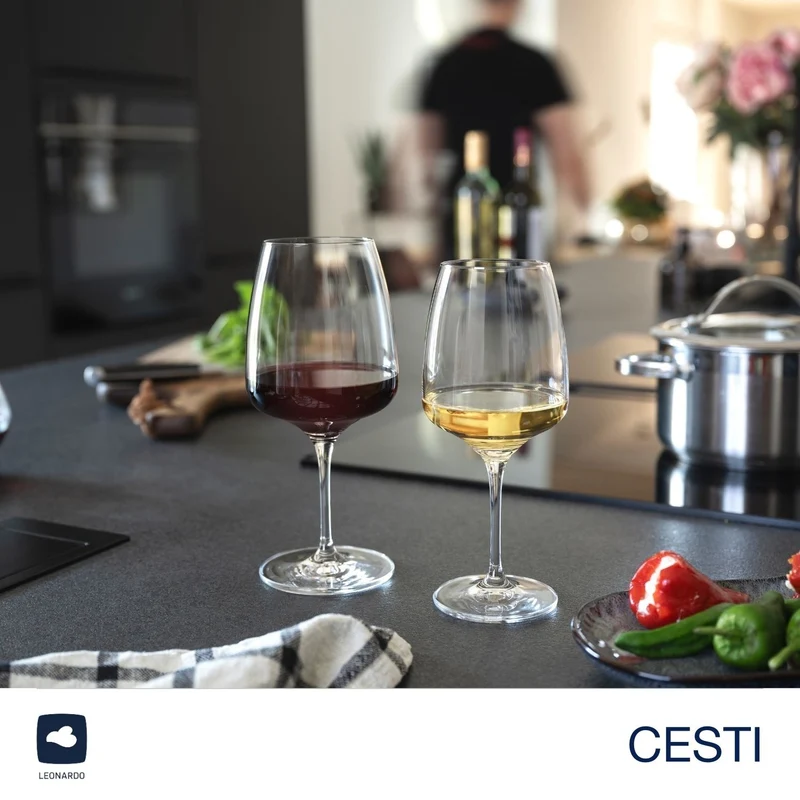 Rieslingglas CESTI 280 ml 6er-Set + Poliertuch