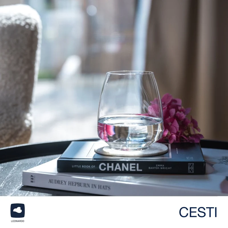 Trinkglas CESTI 460 ml 6er-Set + Poliertuch