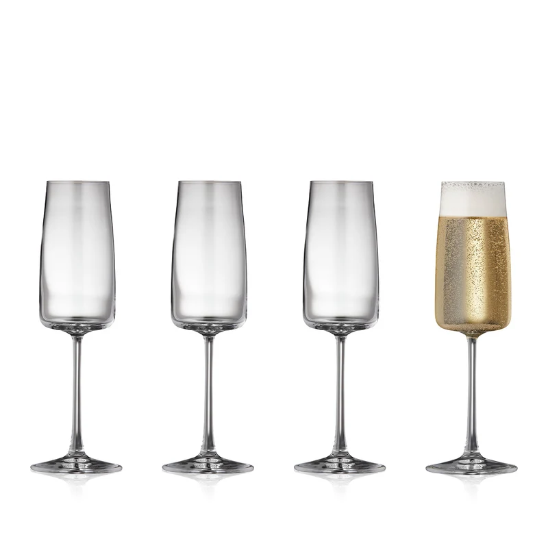 Zero champagnergläser 4 stück