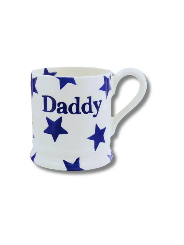 Emma Bridgewater Blue Star Daddy 1/2 Pint Mug