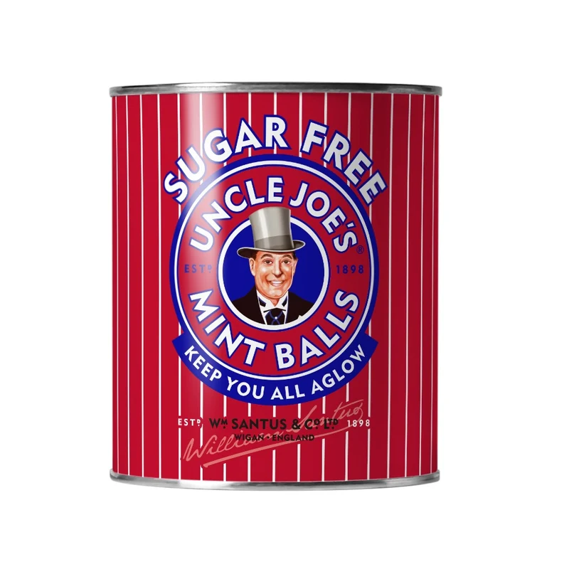 Uncle Joe's Sugar Free Mint Balls Tin 120g
