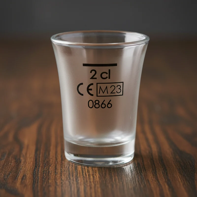 Kunststoffglas Schnapsglas Shot Glen 2 cl | CE Eichung | 6-er Set