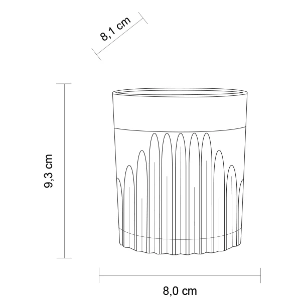 Kunststoffglas Longdrink Riva small 0,3L | 2-er Set