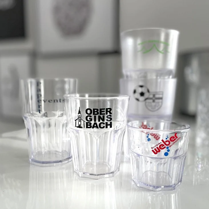 Kunststoffglas Cocktailbecher Granity | satiniert 0,3L | Mehrweg PP
