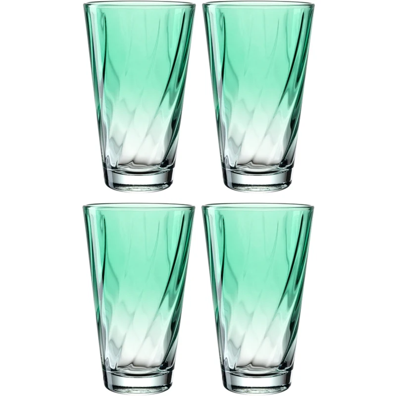 Trinkglas TWIST 300 ml grün 4er-Set