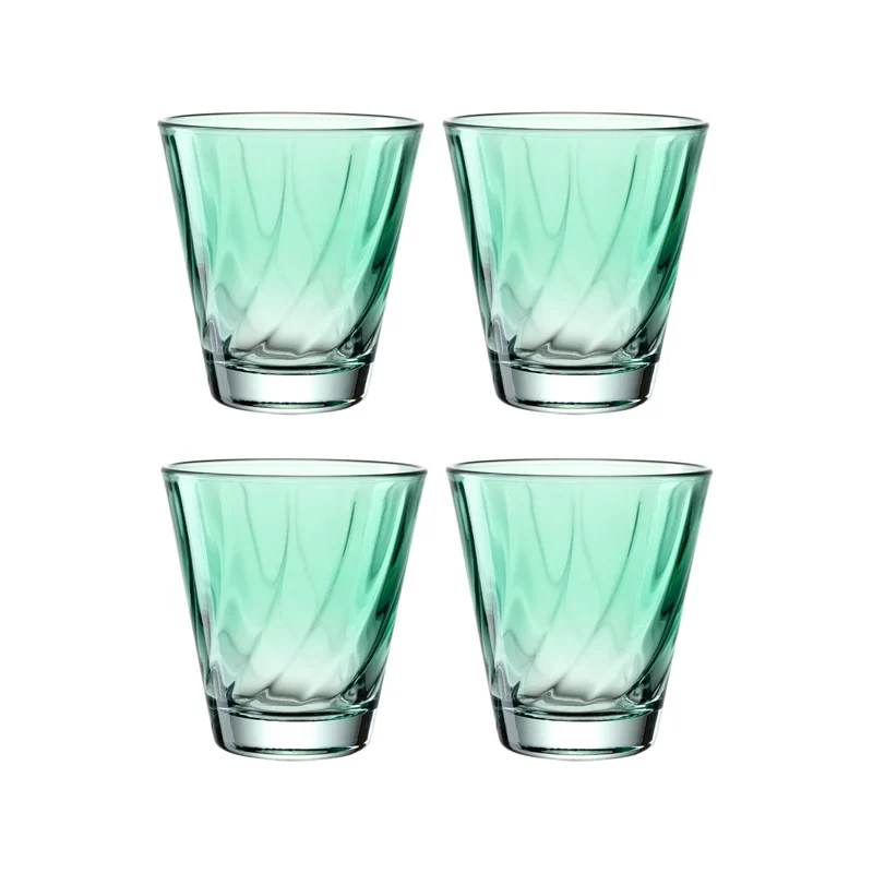 Trinkglas TWIST 215 ml grün 4er-Set