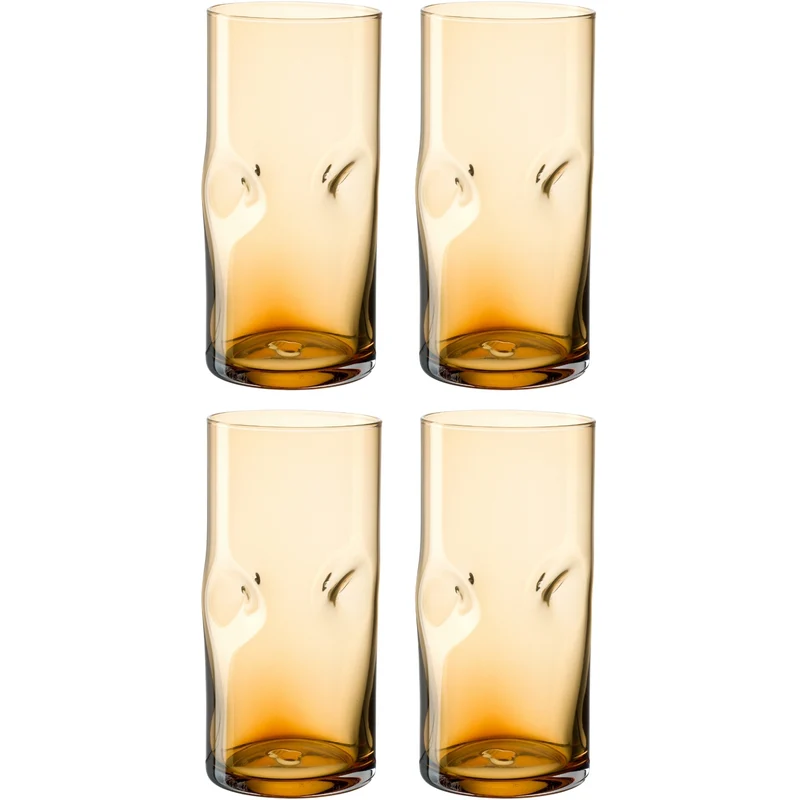 Trinkglas VESUVIO 330 ml amber 4er Set
