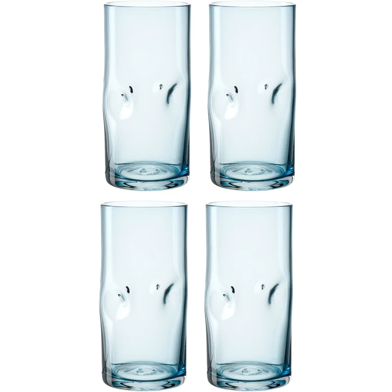 Trinkglas VESUVIO 330 ml blau 4er-Set