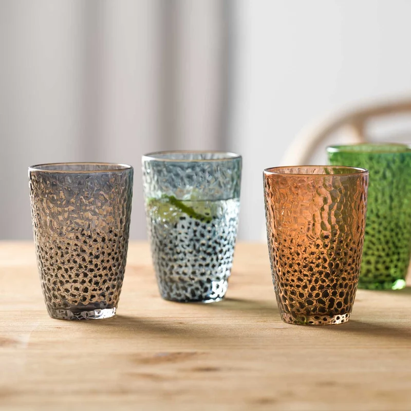 Trinkglas MATERA 340 ml anthrazit 4er-Set