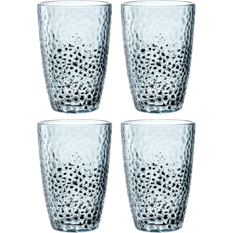 Trinkglas MATERA 340ml blau 4er-Set