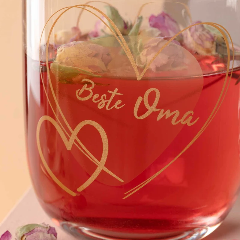 Tasse EMOZIONE 400 ml gelb 'Beste Oma'