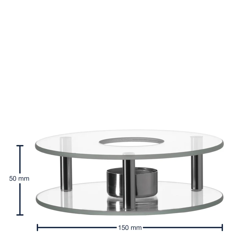 Stövchen SCALDINO handgefertigt aus Glas