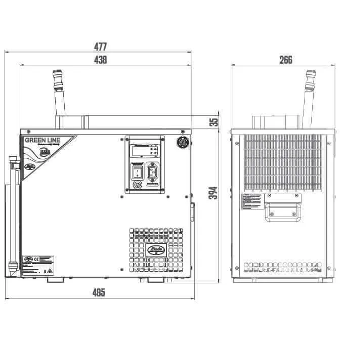 Lindr AS-40 Glycol Green Line Kühler für Gärtanks