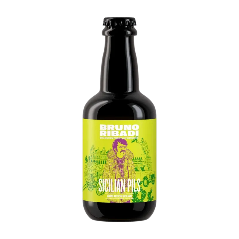 Bruno Ribadi Sicilian Pils due formati, 33 Cl e 75 _Cl