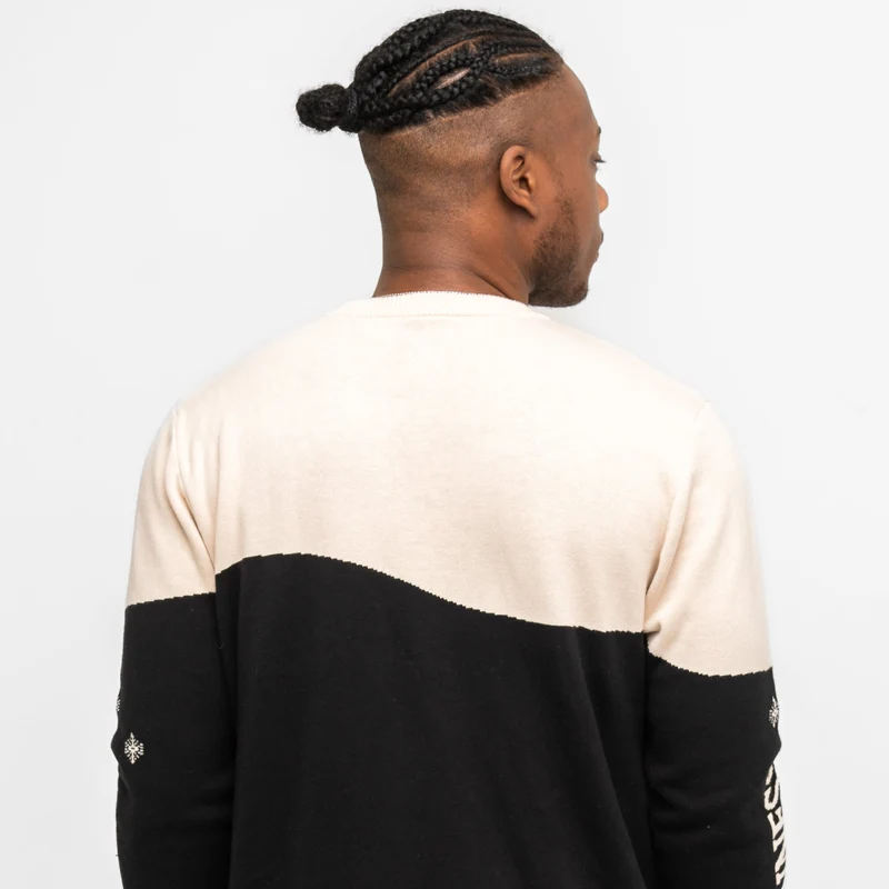 Guinness Holiday Black and Cream Tortoise Sweater