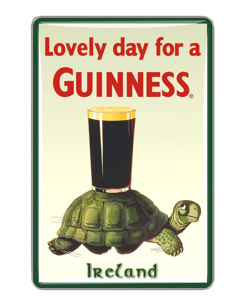 Guinness Metal Sign - Tortoise