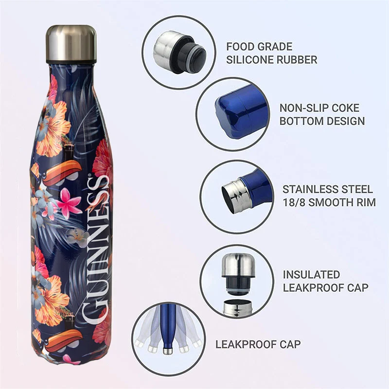 GUINNESS TOUCAN HAWAIIAN WATER BOTTLE