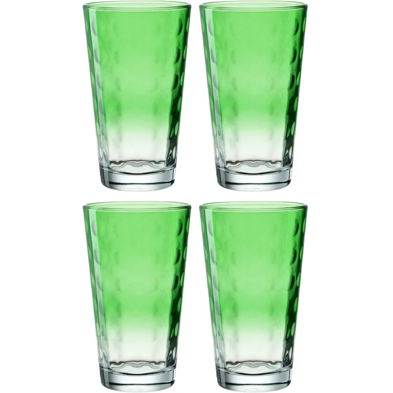 Trinkglas OPTIC 540 ml hellgrün 4er Set