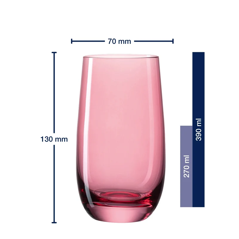 Trinkglas SORA 390 ml 6er-Set
