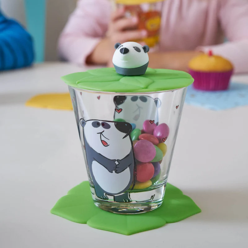 Deckel BAMBINI 9 cm grün Panda