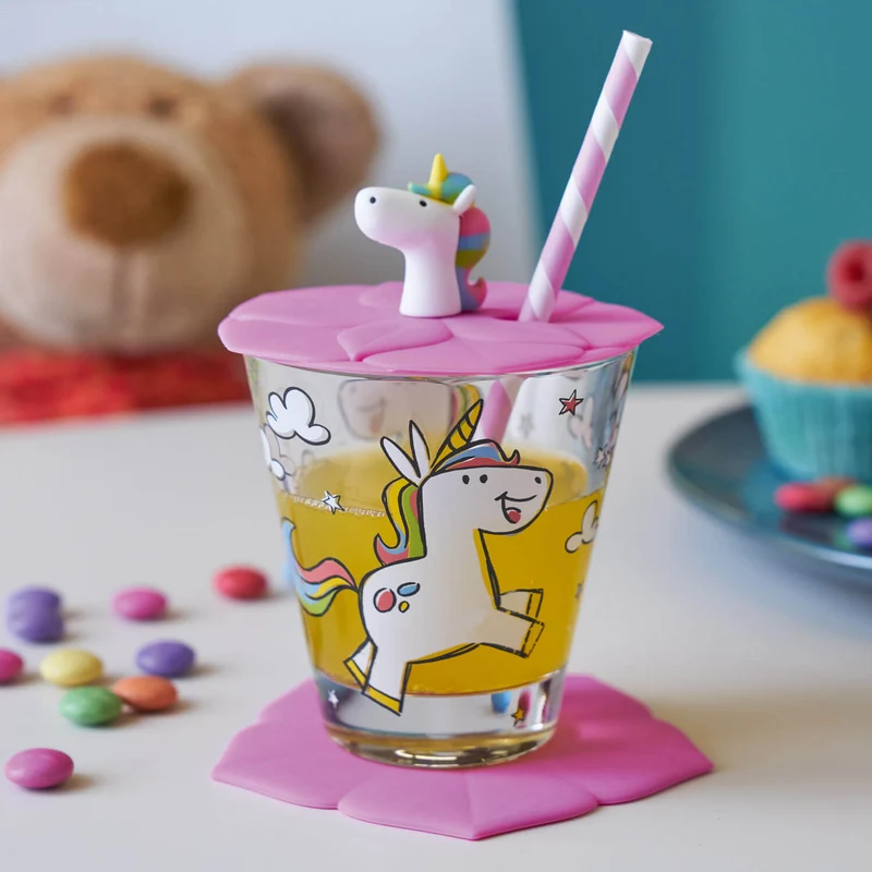 Deckel BAMBINI 9 cm rosé Einhorn