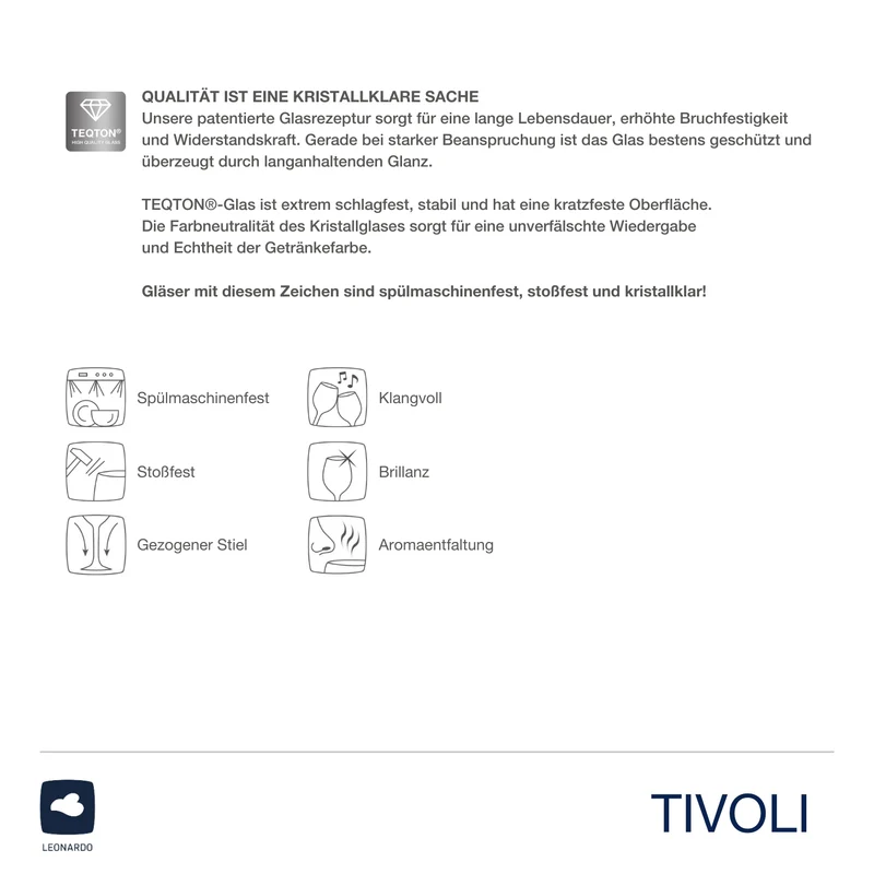 Trinkglas TIVOLI 360 ml 6er-Set