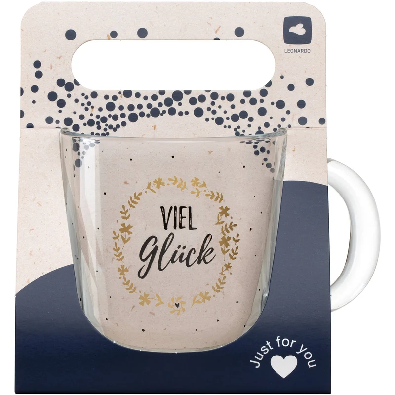 Tasse EMOZIONE 400 ml 'Viel Glück'