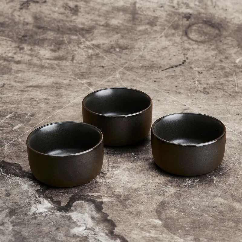 RAW Minischälchen 3 Stk. titanium black