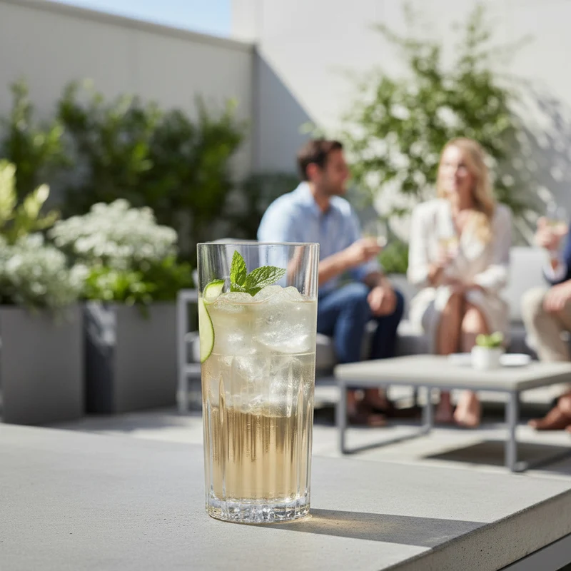 Kunststoffglas Longdrink Riva mit Schliff | im 2-er Set