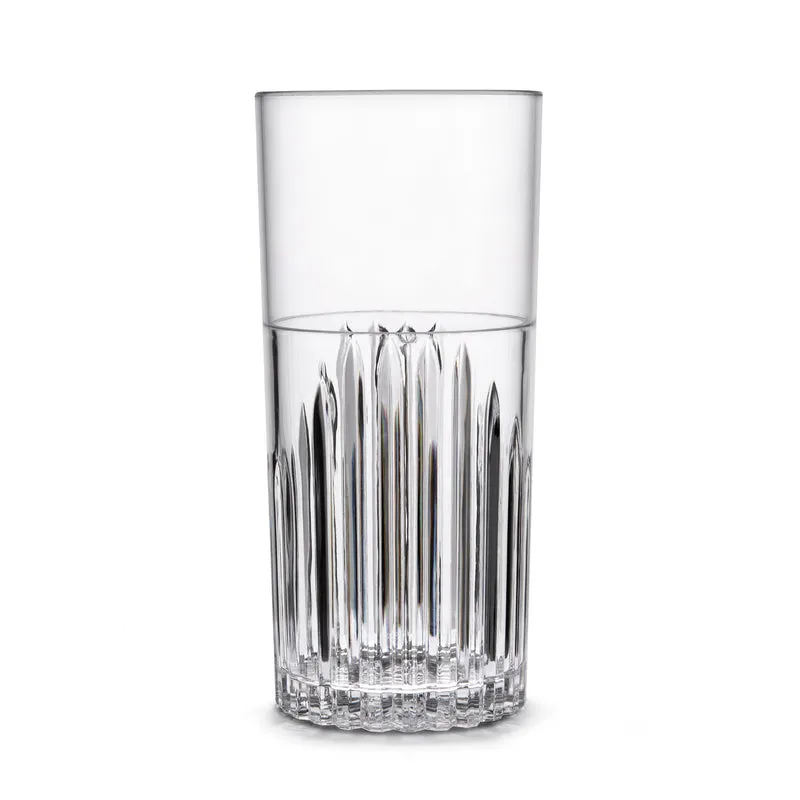 Kunststoffglas Longdrink Riva mit Schliff | im 2-er Set