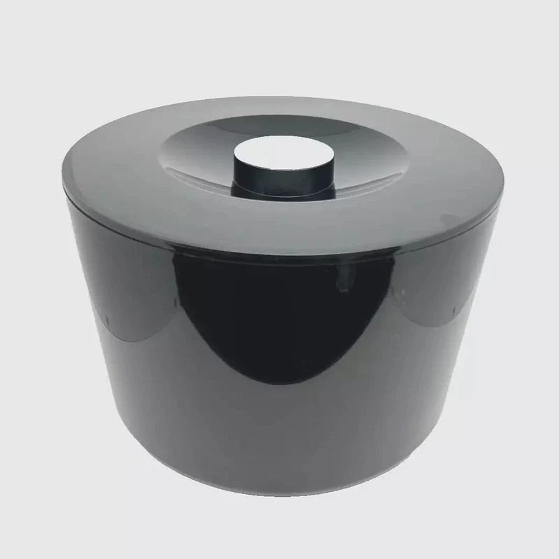 Eiswürfelbehälter 10 Liter | rund | schwarz | Kunststoff