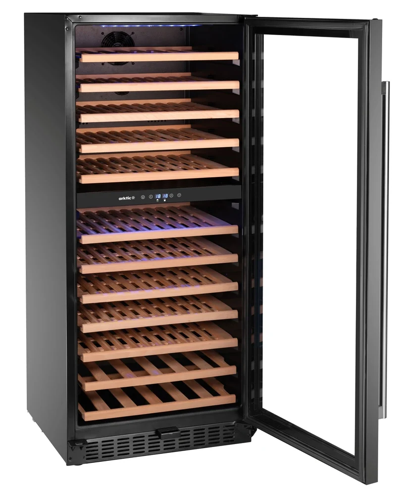 Arktic Weinkühlschrank / Wein-Klimaschrank für 124 Flaschen - 2 Zonen