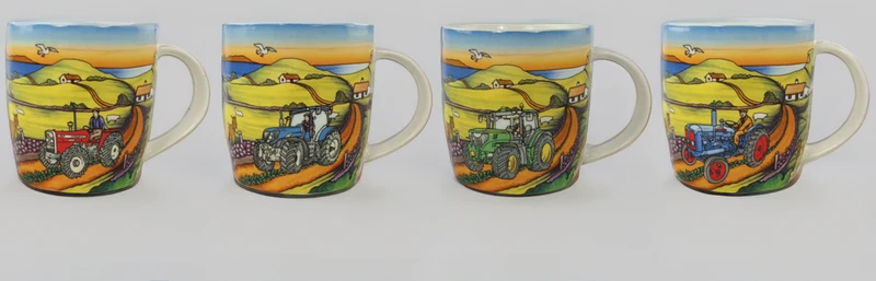 Tractor Mugs 4pk