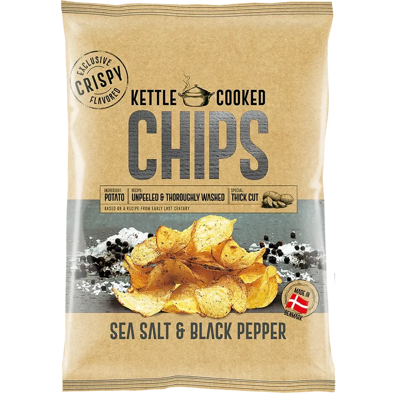 Kettle Chips Sea Salt & Black Pepper