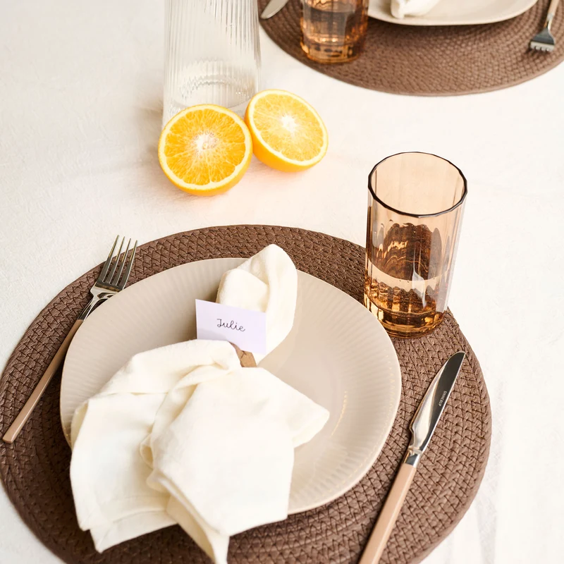 Raffia Tischset