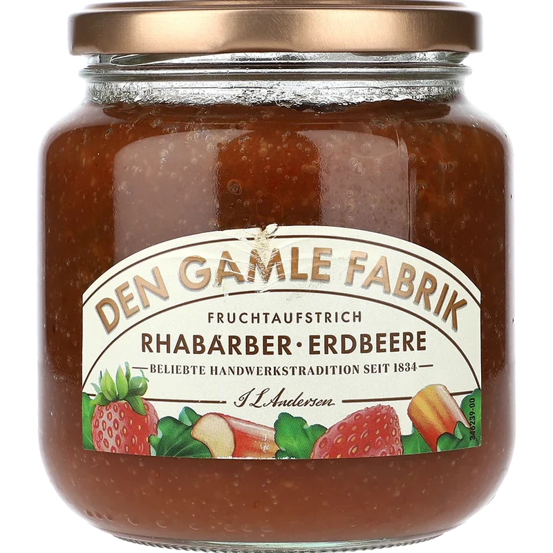 Den Gamle Fabrik Rhabarber & Erdbeere 600G