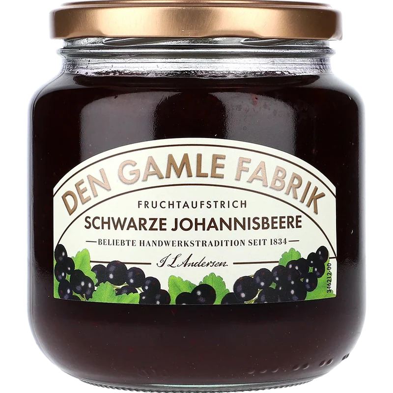 Den Gamle Fabrik Schwarze Johannisbeere 600G