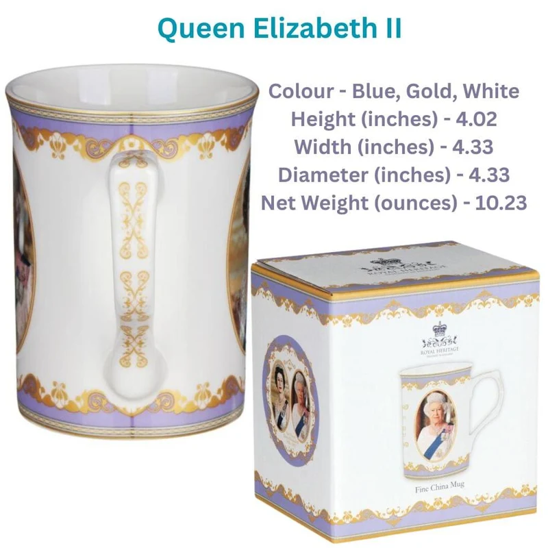 Lesser & Pavey Her Majesty Queen Elizabeth II Mug